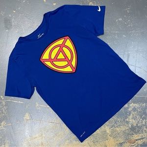 Nike Air Sportswear Shirt BQ5231-495 Royal Blue Large JDI Just Do It